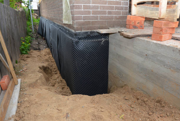Happy homeowners after waterproofing job in Ray